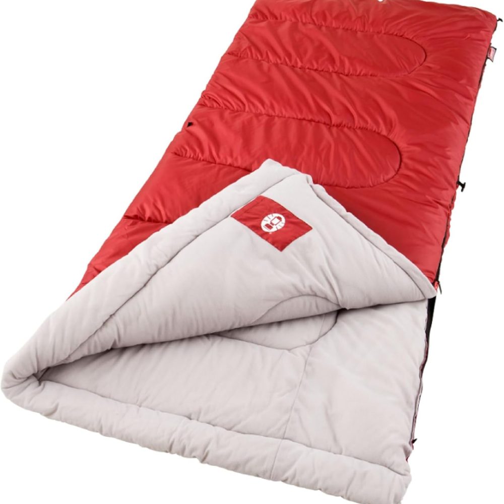 Coleman Palmetto 30⁰F Adult Sleeping Bag, Cool-Weather Sleeping Bag with Snag-Free Zipper & Soft Liner, Machine Washable - Image 9